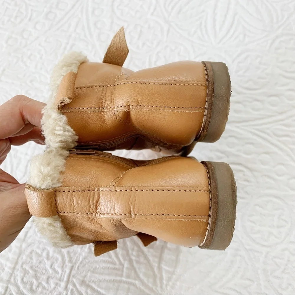 Zara Girls' Lined Ankle Booties With‎ Buckles